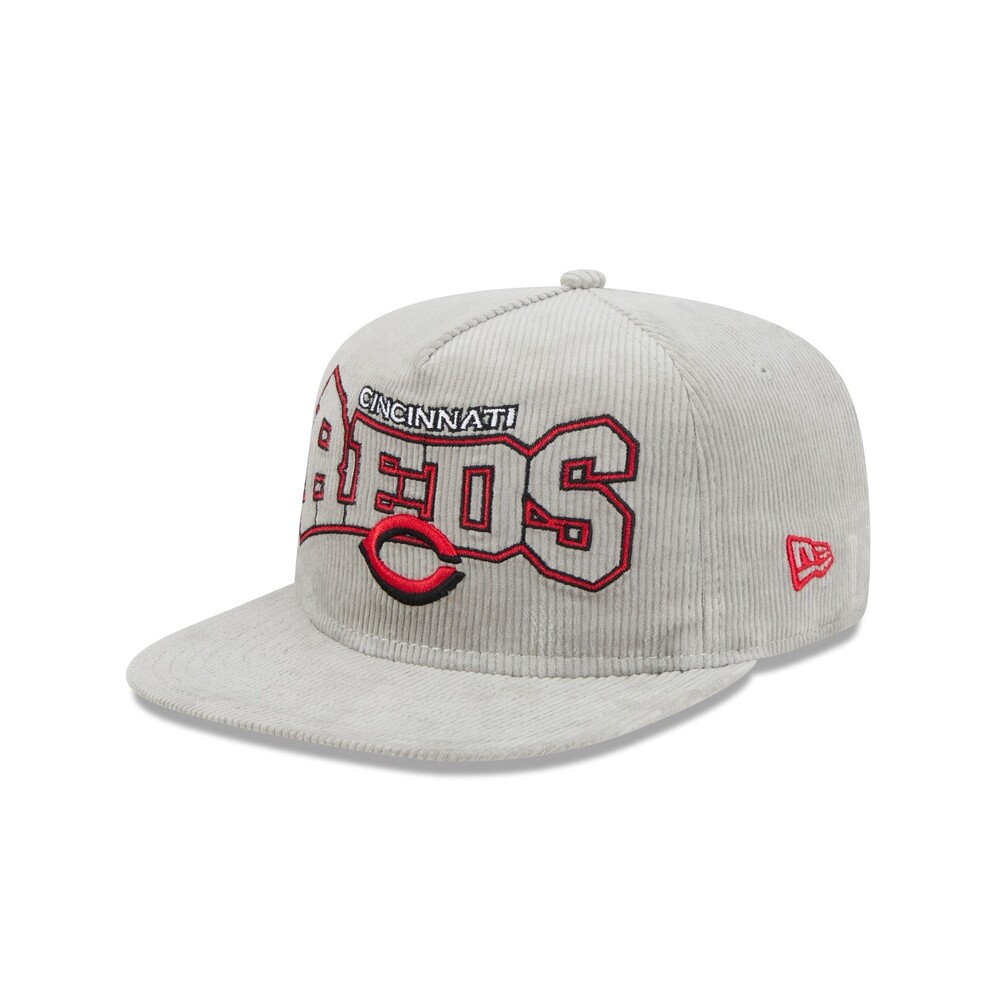 New Era Cincinnati Reds Gray Cord Golfer Hat - One Size